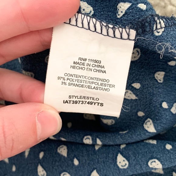 Twine & String Navy Printed Blouse - Picture 3 of 5